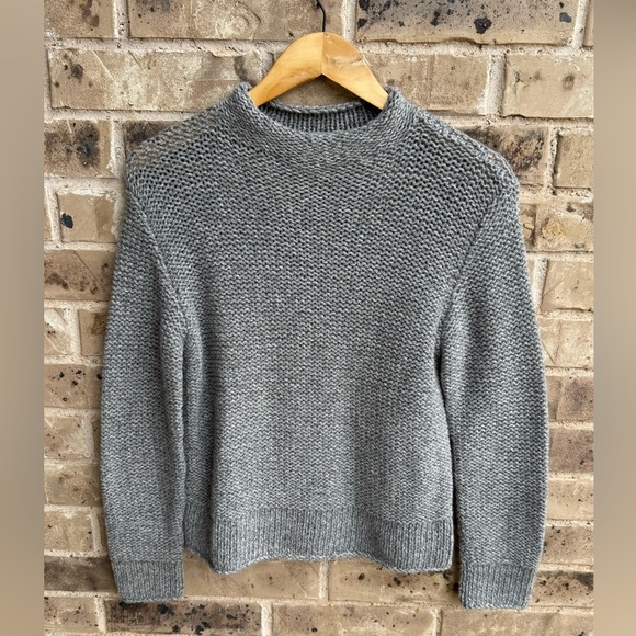 TSE Women's CASHMERE LINKS STITCH MOCKNECK Sweater Sz M - Picture 6 of 11